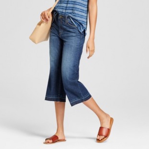 Universal Thread Denim - Universal Thread high rise wide leg crop jeans 12